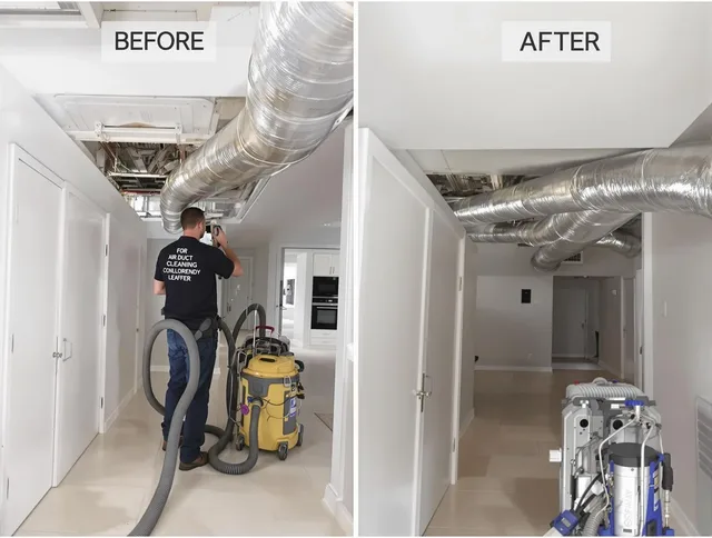 North Smithfield Air Duct Cleaning professional performing thorough air duct cleaning in North Smithfield