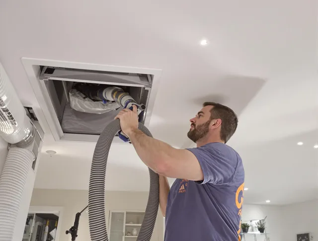 Precision indoor duct cleaning by North Smithfield Air Duct Cleaning in North Smithfield